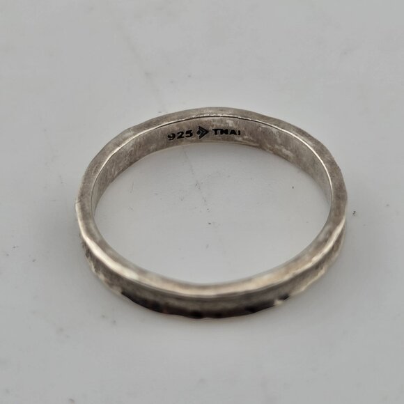 SILPADA RING STERLING 925 HAMMERED STACKABLE CONCAVE SIZE 7 - Picture 9 of 13